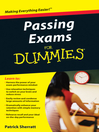 Passing Exams For Dummies  1 by Patrick Sherratt eBook